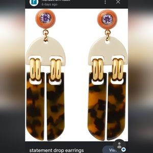 Kate Spade hard to find sold out BE BOLD STATEMENT EARRING!!!